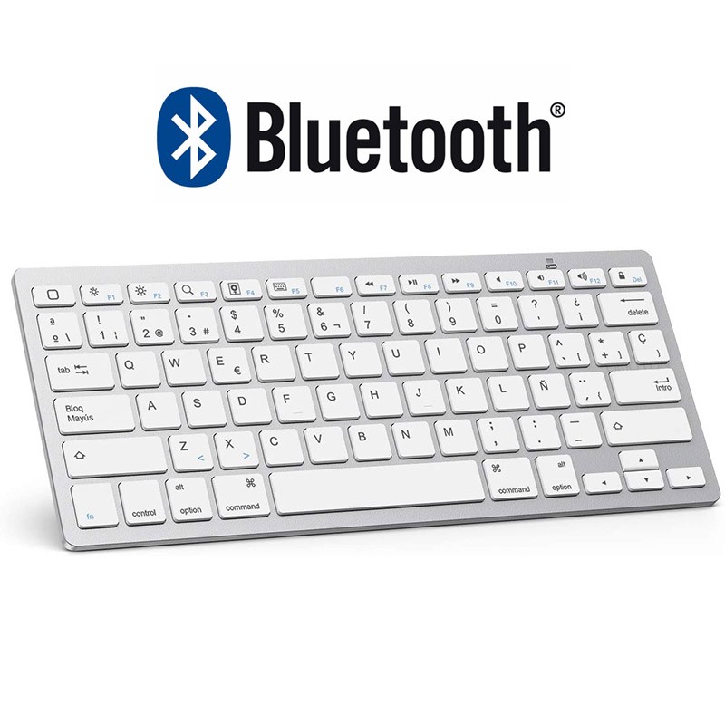 Teclado ultrafino Bluetooth...